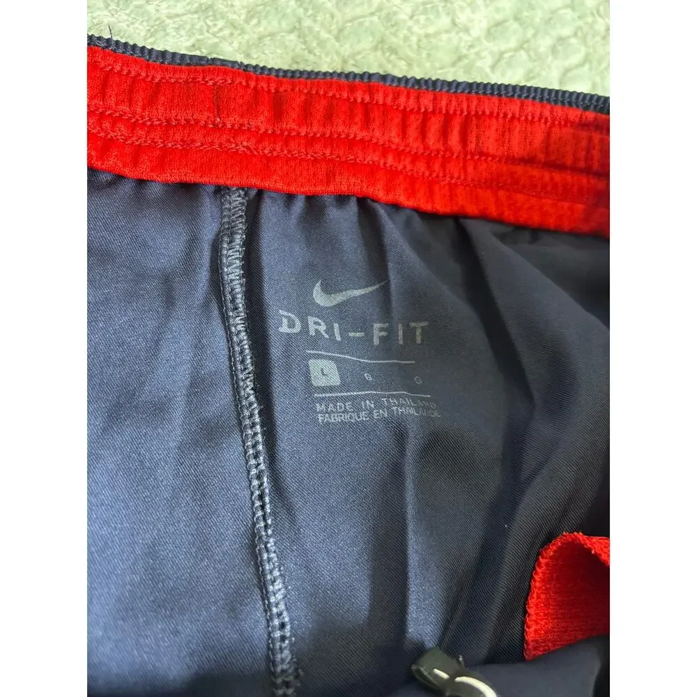 Nike Dri-FIT Navy Red Track Pants Men’s Large Y2K Soccer Training